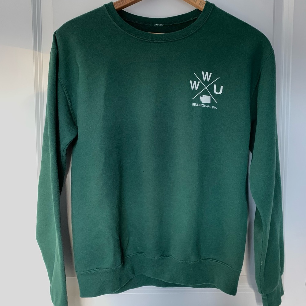 Green Western Washington Uni crewneck